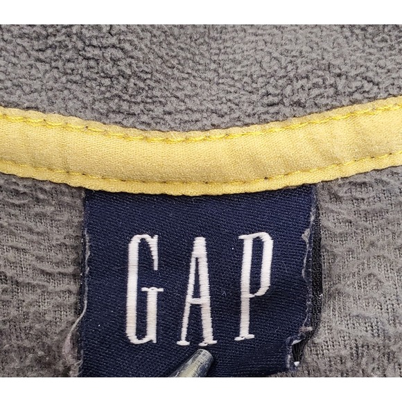 GAP Men's XL Gray Fleece Quarter Zip Pullover Sweatshirt - Picture 5 of 8